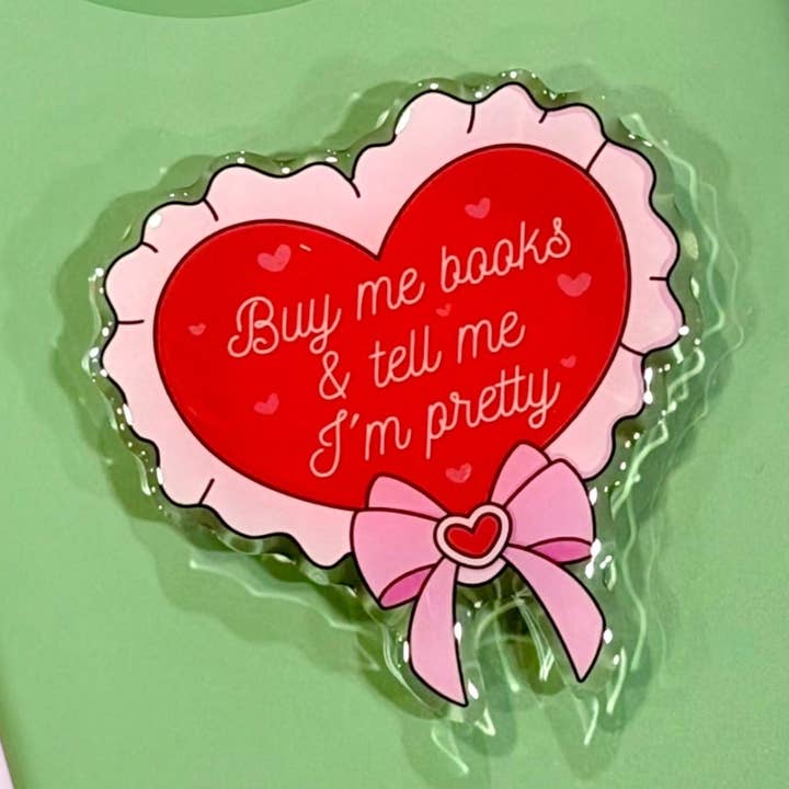 Cómprame libros y dime que soy guapa Soporte para Kindle/teléfono para venta al por mayor de Posh Paperie