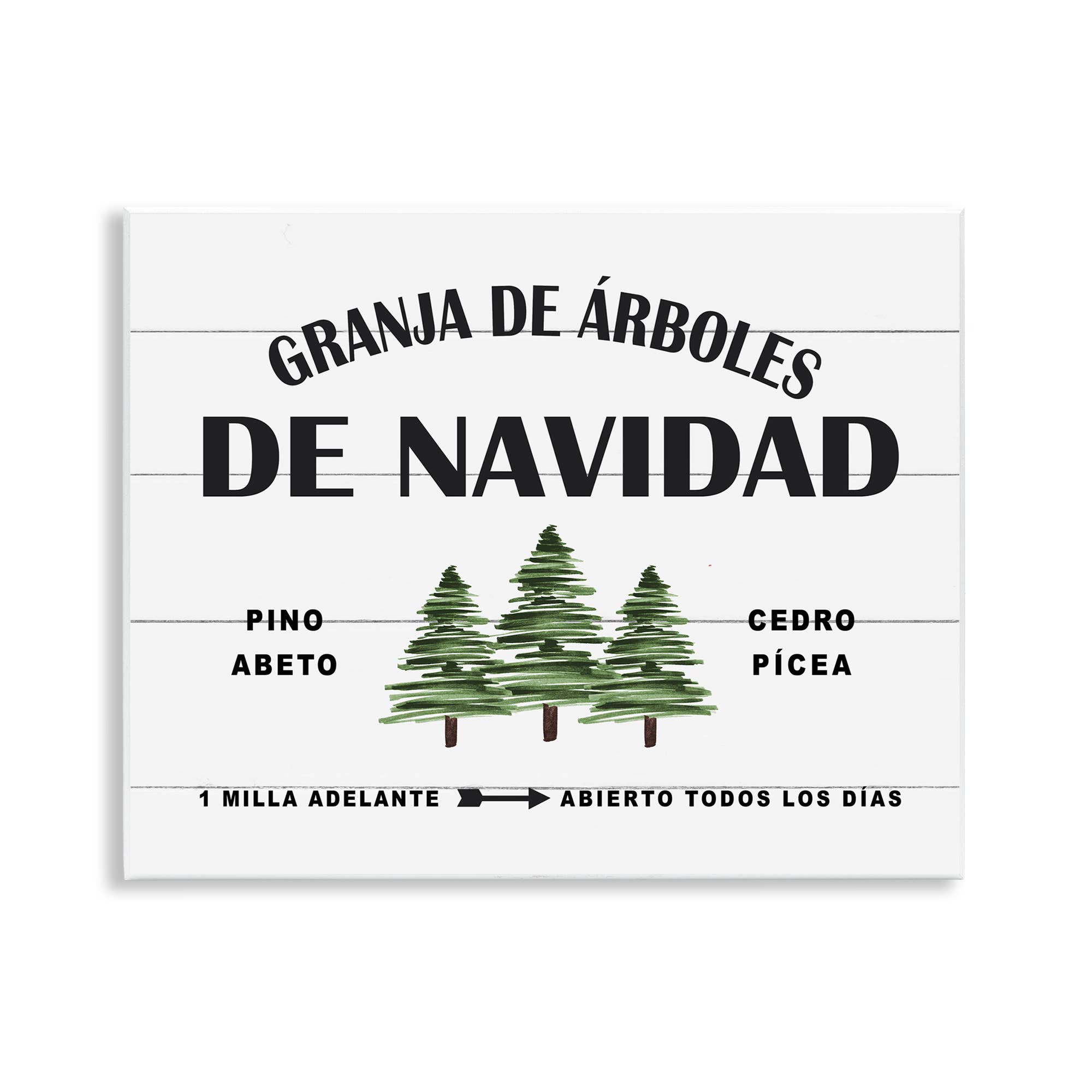 Stupell Industries - Wholesale Wall Decor - Kids & Baby - Arboles De Navidad Wall Plaque Art, Holiday