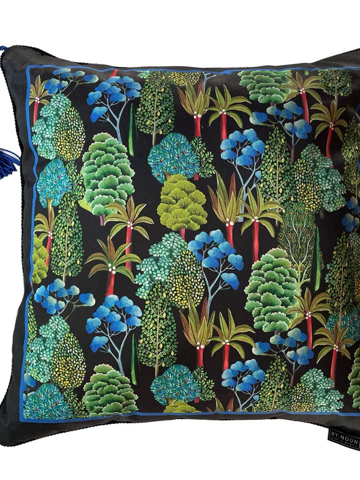 cushion Wood big green 60x60cm (23,6x23,6 inch) for wholesale by BY.NOON