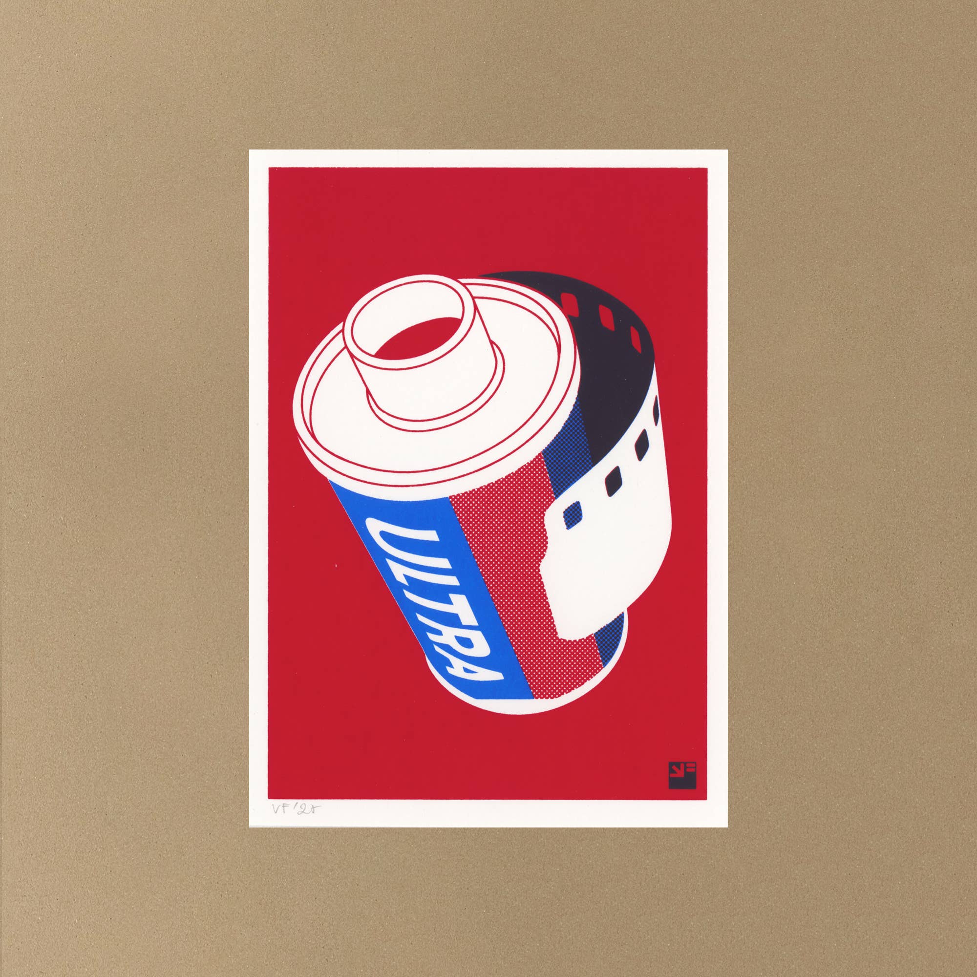 VrijFormaat - Wholesale Art Print - Screenprint - Roll of film - Extra Ordinary - A6