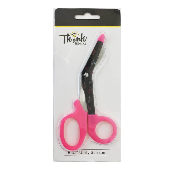 Think Medical Wholesale - Wholesale Scissors - 5.5" Fashion Utility Scissors - Flamingos