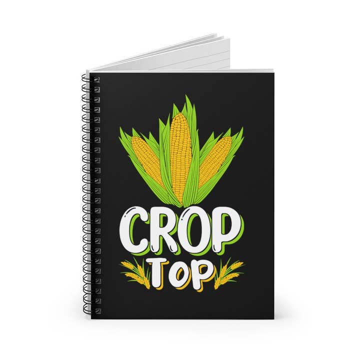 Teegarb LLC – wholesale Notebook – Spiral Notebook  Novelty Crop Top Comical Agriculturing Sayings Horticulture Hilarious Horticulturing Cob Sweetcorn Pun Phrase1