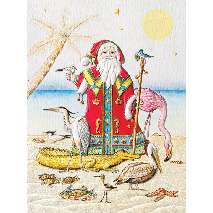 Coastal Father Christmas - Petite Box Christmas for wholesale by Pumpernickel Press