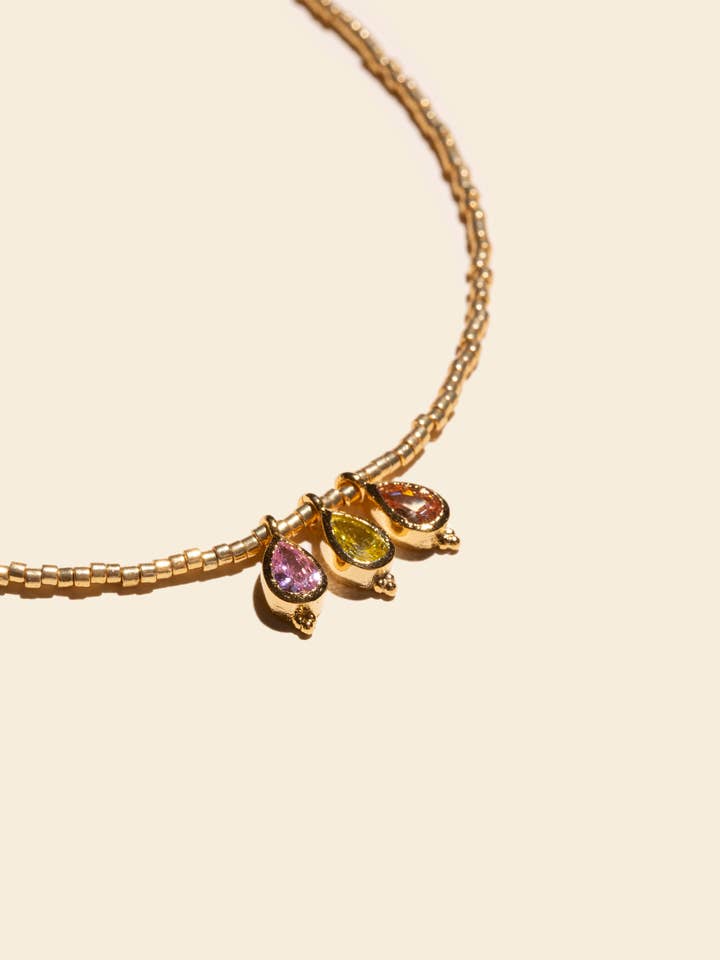 Goldkette - Trio Turmalin für den Großhandel von Apsara Jewels