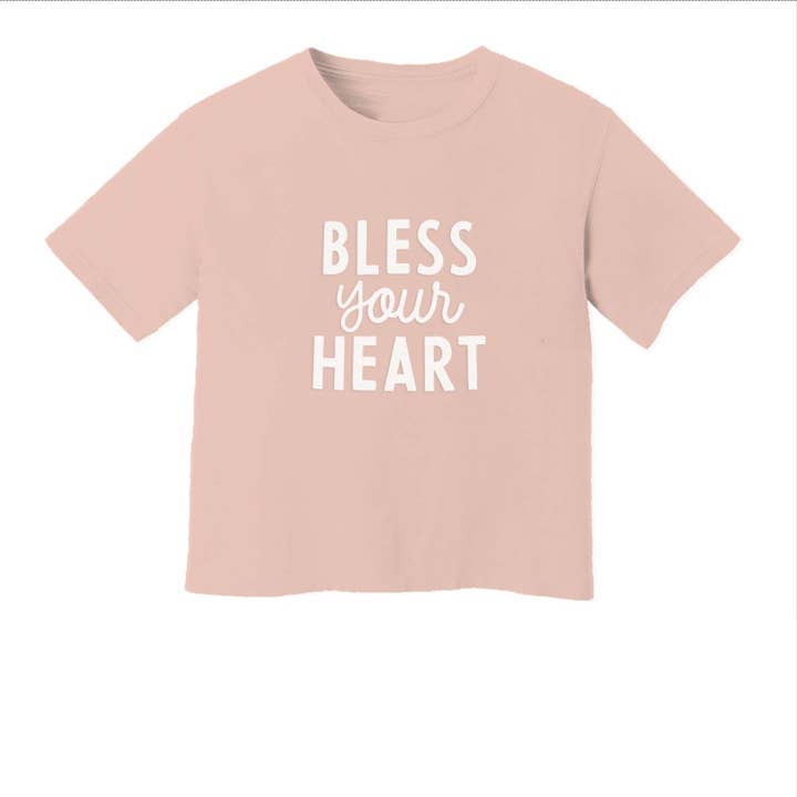 Bless Your Heart Washed Tee - Large Design for wholesale by Frankie Jean