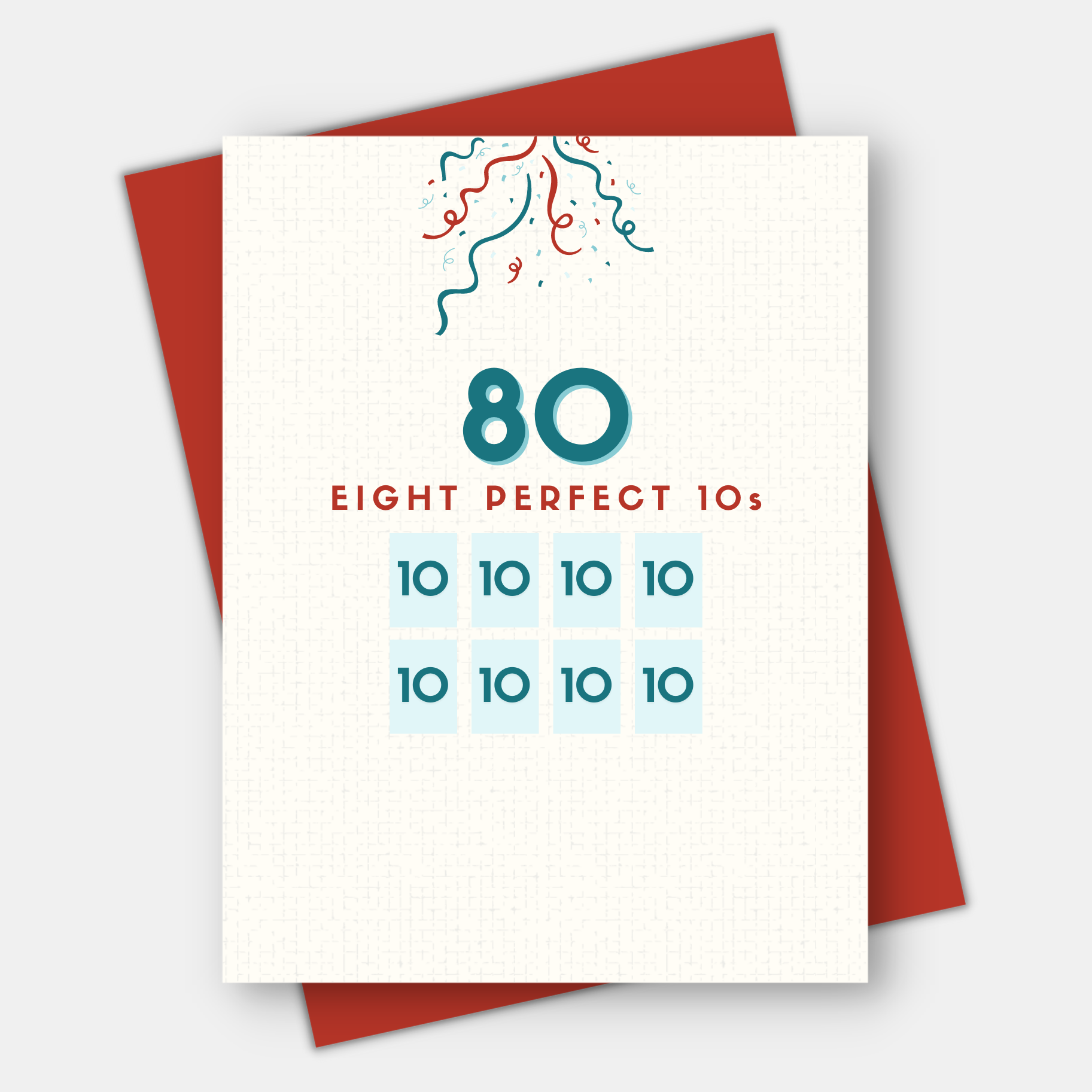 Age-Friendly Vibes - Wholesale Birthday Card - Perfect 10s for 50th, 60th, 70th, 80th, 90th, 100th birthday3