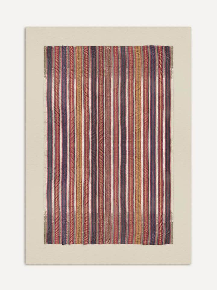 Stampa d'arte tessile boho - Strisce sottili per la vendita all'ingrosso da parte di Modern Antique Prints