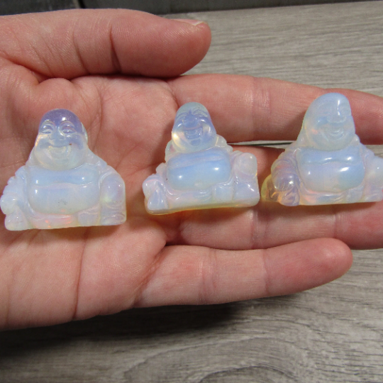 Keystone Crystals – wholesale Dekorativ statyett – Glad Buddha-figur i ädelsten för kristallbutiker5