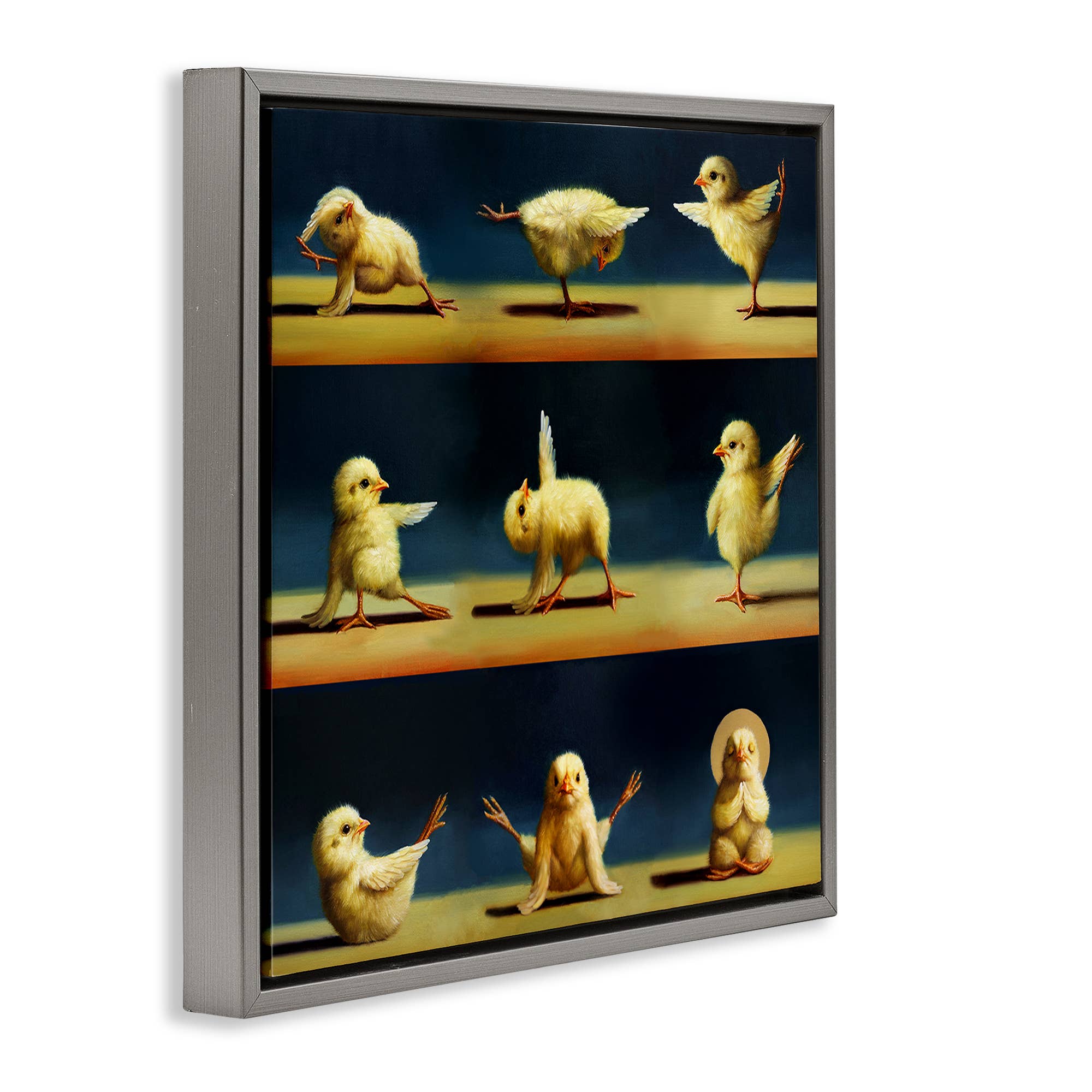 Stupell Industries - Wholesale Wall decor – Kids & Baby - Yoga Chicks Stretching Meditation Floating Frame21