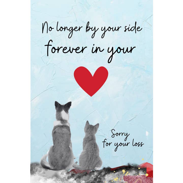 purrPETuallove - Wholesale Sympathy Card - In Your Heart