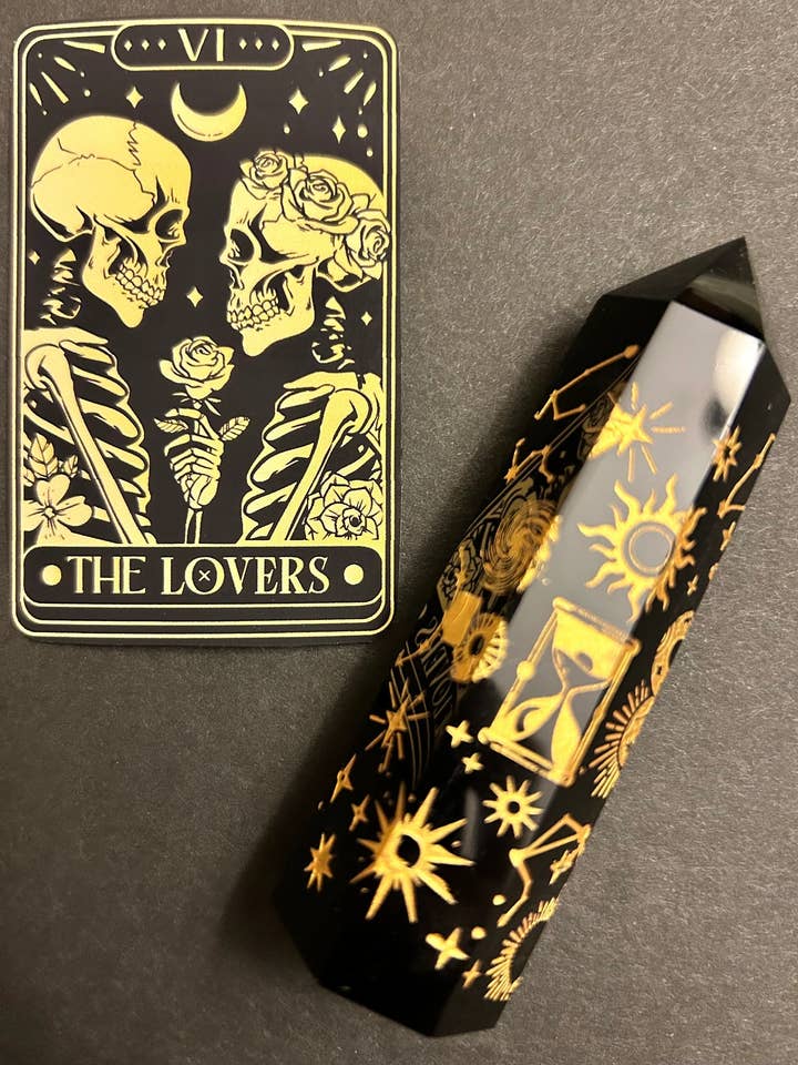 “The Lovers” Tarot Card Stickers for wholesale by Uniquely Made Design