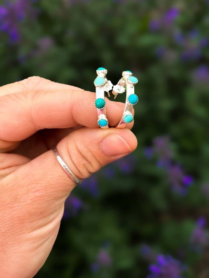 Stoned Studs for wholesale by Basecamp Jewelry