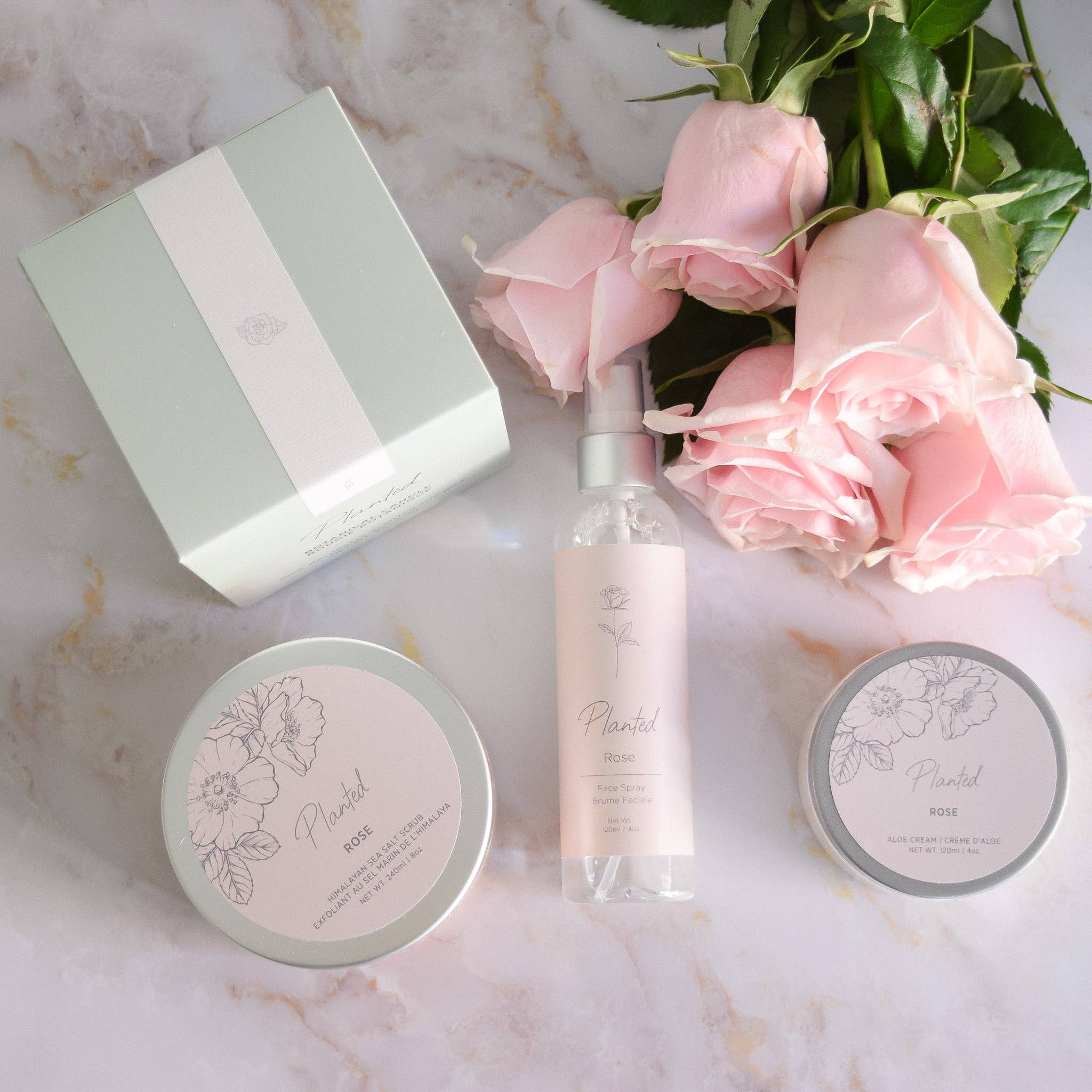 Planted - Wholesale Bath & Body Set - Himalayan Rose Spa Set4