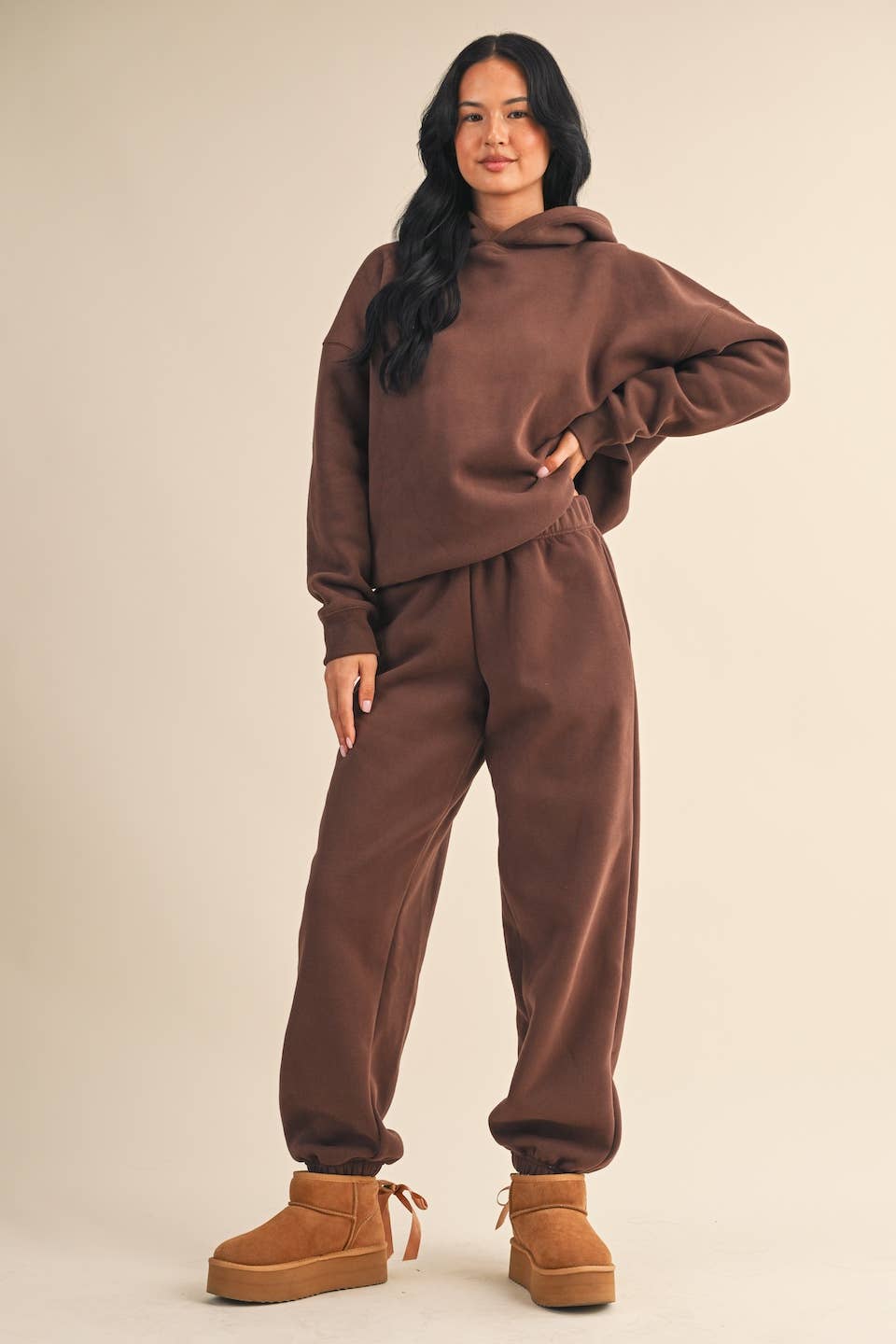 KIMBERLY C – Engroshandel Hoodie – Kvinder – Cozy Fleece oversize pullover hættetrøje1