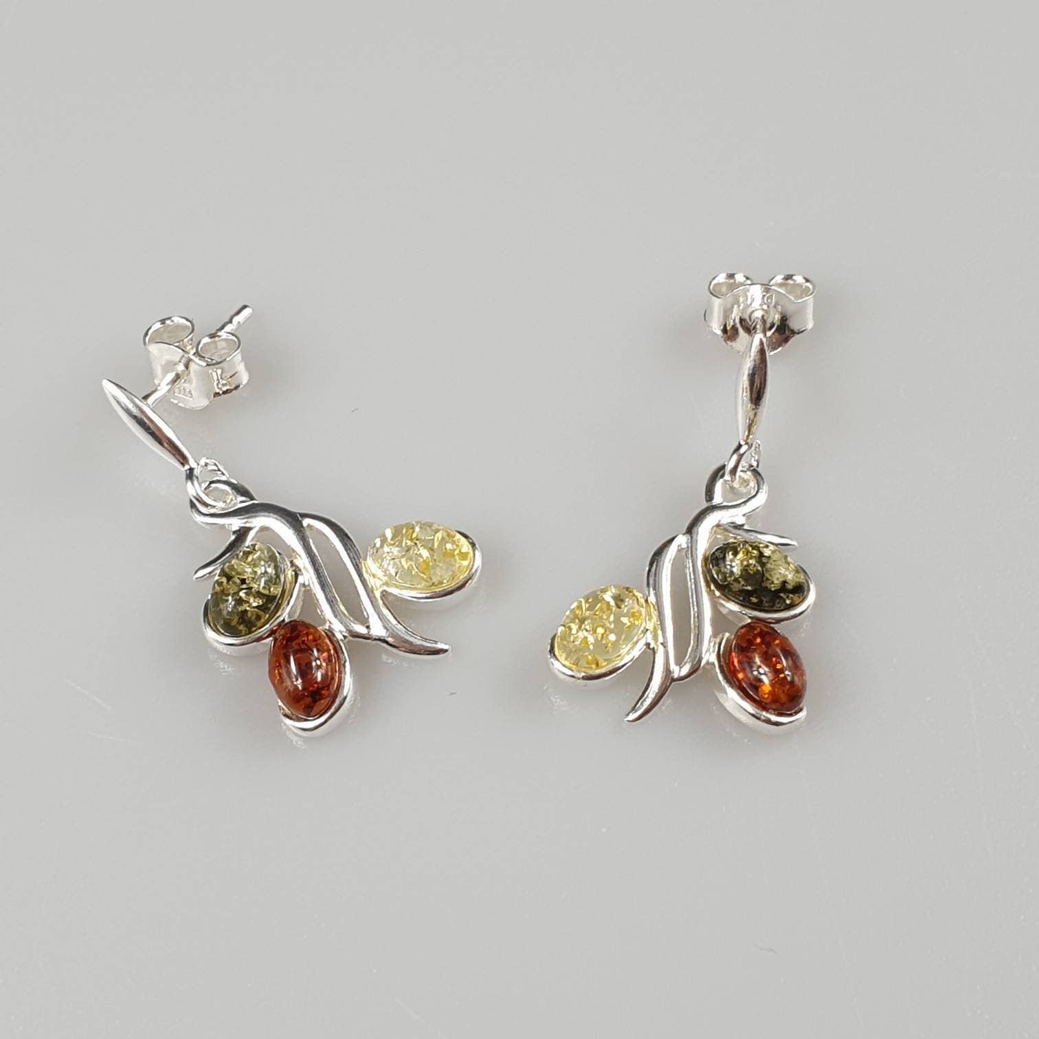 AmberLithuania - Wholesale Dangle Earrings - Amber earring. Silver earrings. Small elegant Amber5