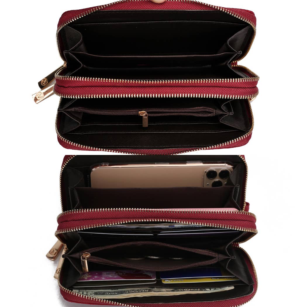 MKF Collection – Engroshandel Tegnebog - Dame – MKF Lisbette Præget M Signature Pung Håndtaske Kvinder19