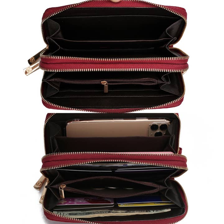 MKF Collection – Engroshandel Tegnebog - Dame – MKF Lisbette Præget M Signature Pung Håndtaske Kvinder19