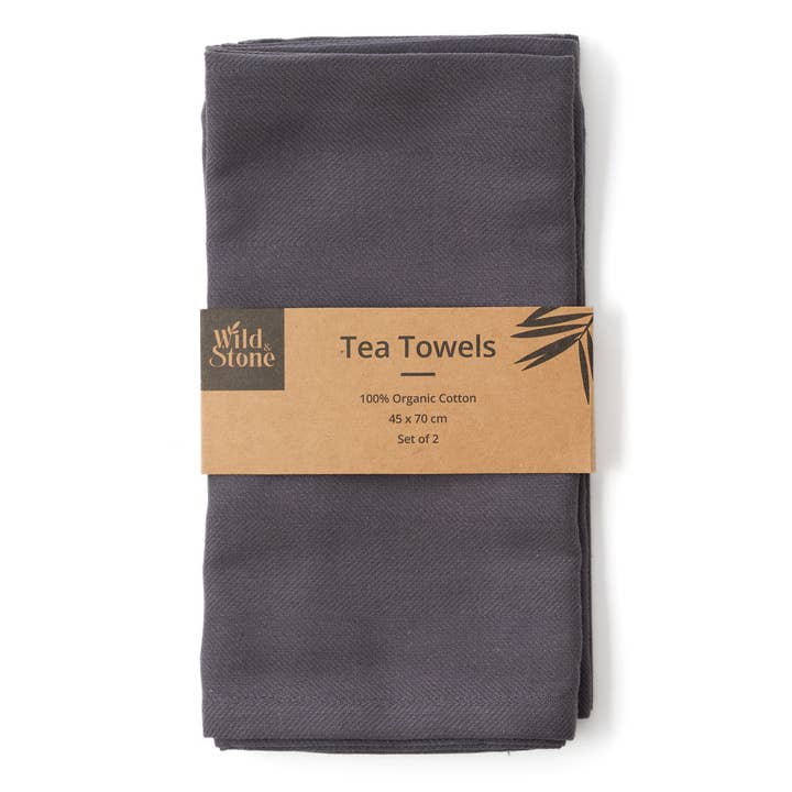 Wild and Stone - Wholesale Tea Towel - Organic Cotton Tea Towel | Herringbone Weave3