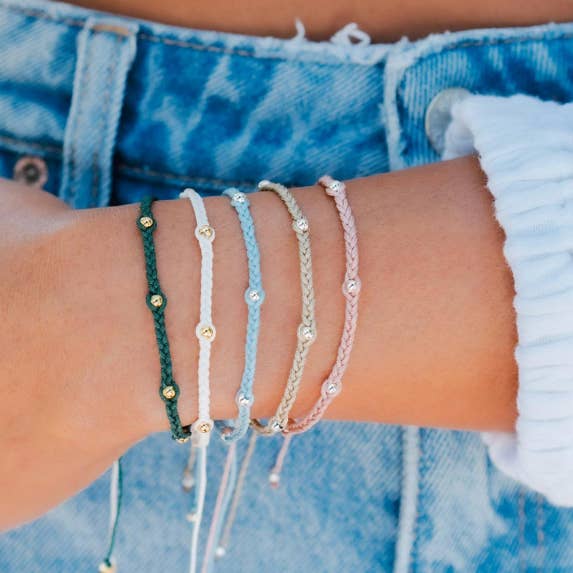 Braided BB Bracelets (10 Pack Assortment) for wholesale by Lotus and Luna