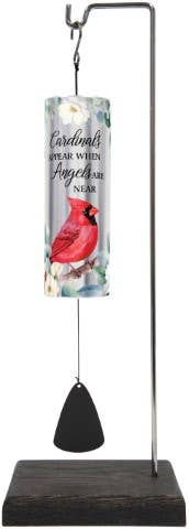 Gift & Garden by Carson - Wholesale Decorative Tabletop Object - Cardinals Appear Mini Cylinder Sonnet with Stand0