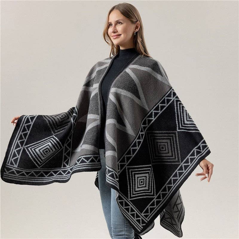 Plush Looks – Großhandel Schultertuch – Damen – Modischer warmer Schal Wrap0