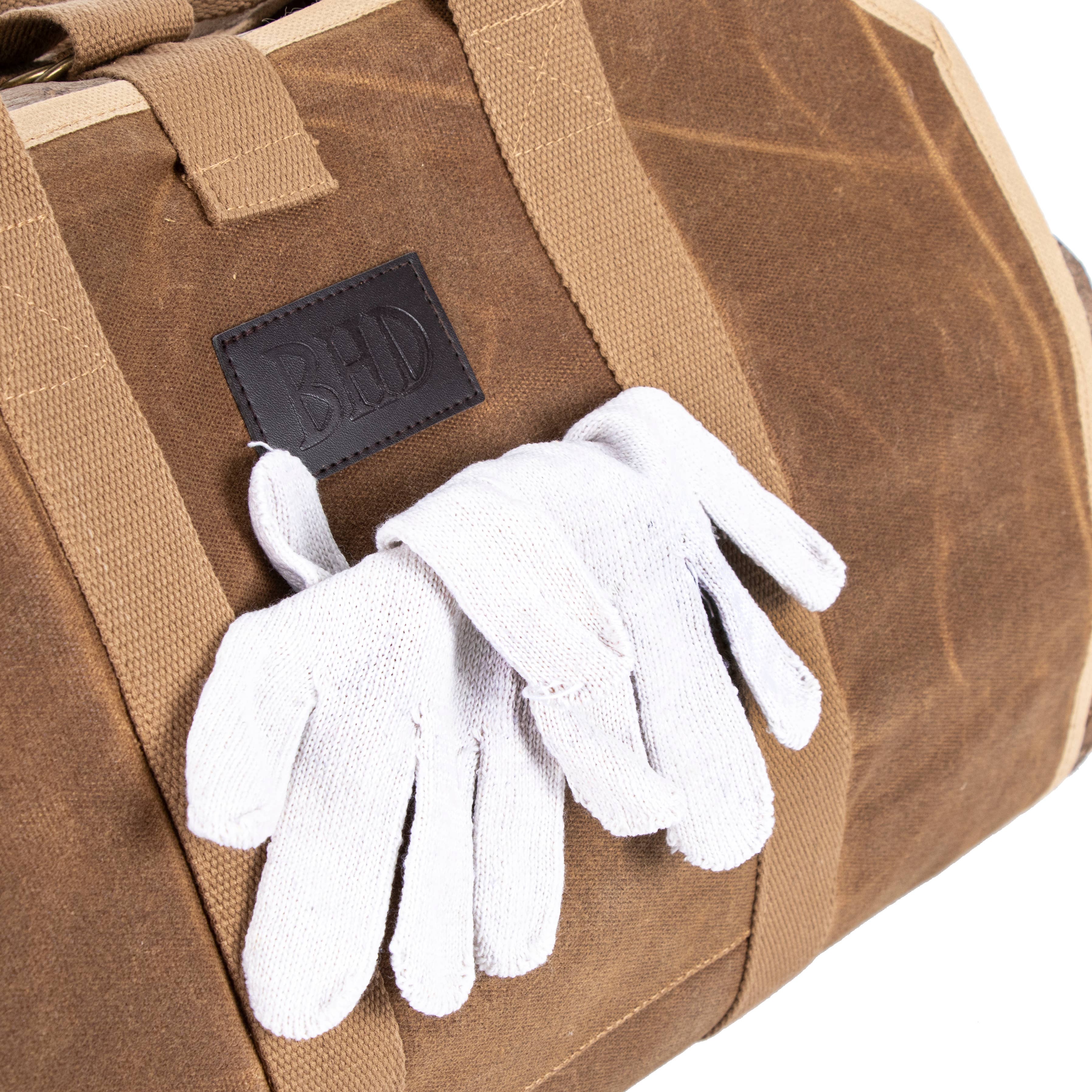 GEXWORLDWIDE - Wholesale Fire Pit - Heavy-Duty Waxed Canvas Firewood Bag with Handles4