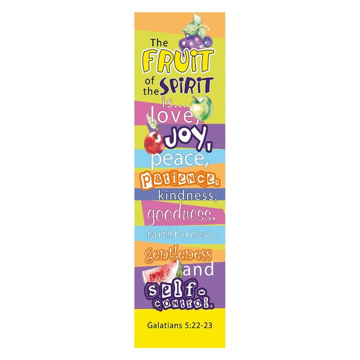 Christian Art Gifts - Wholesale Bookmark - Bookmark Pack Fruit of the Spirit Gal. 5:22-23