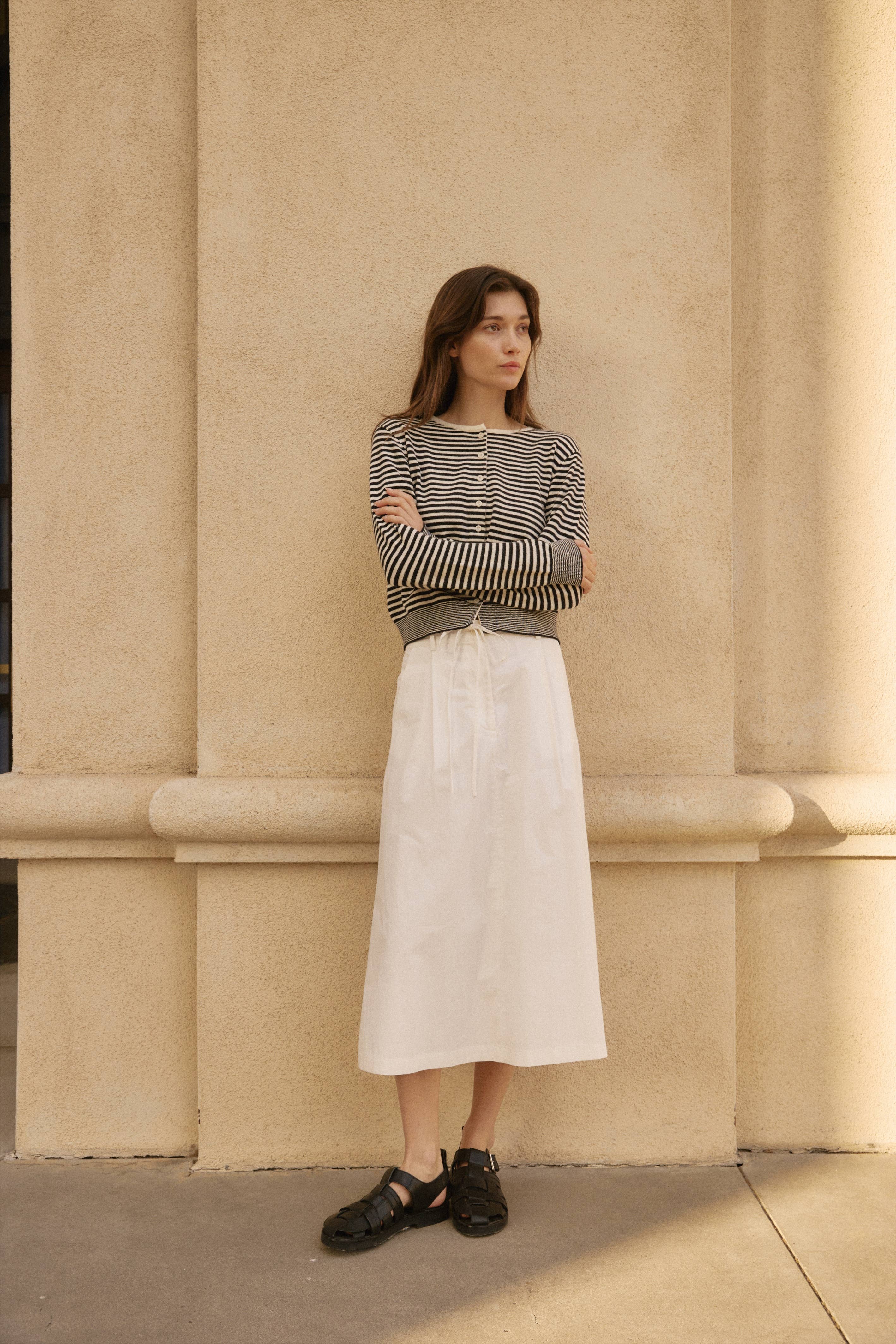 MOD REF - Wholesale Cardigan - Women's - The Montana Cardigan | Striped Button-Down Cardigan37