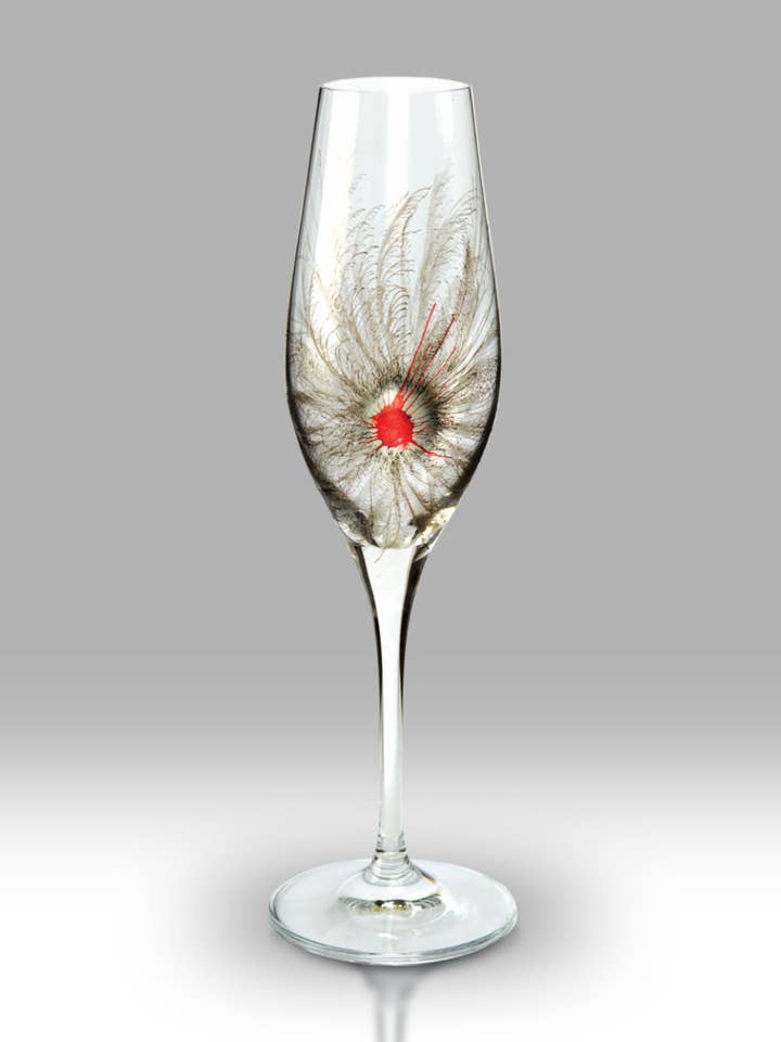 Ruby Fantasia - 25 cm Champagne Paar voor wholesale door Nobile Glassware Ltd.