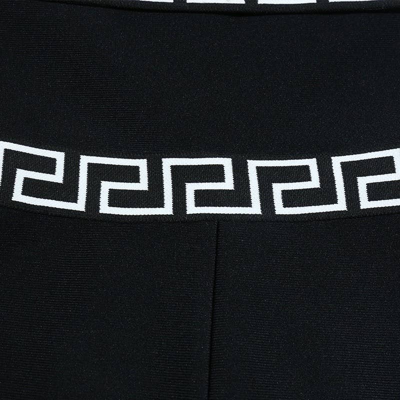 Noir JP014 Combinaison élégante à une épaule à bordure imprimée en vente sur Faire13