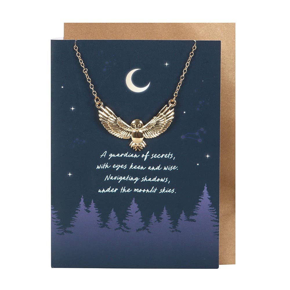 Something Different Wholesale - Wholesale Everyday Greeting Card - Owl Necklace on Greeting Card1