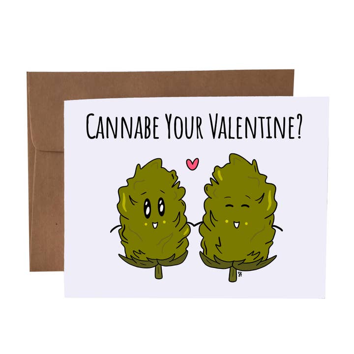 Cannabe o Teu Valentim | Cartão de Saudação com Trocadilho por atacado de SKP ink