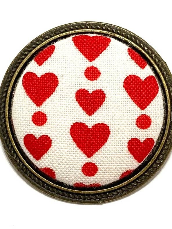 BOTÓN DE AZÚCAR - Big Pin- Queen of Hearts for wholesale by Botón de Azúcar