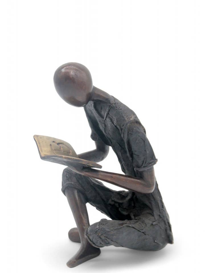 Bronzo seduto da posare 55 cm nero n°3 per la vendita all'ingrosso da parte di Lafi Bala