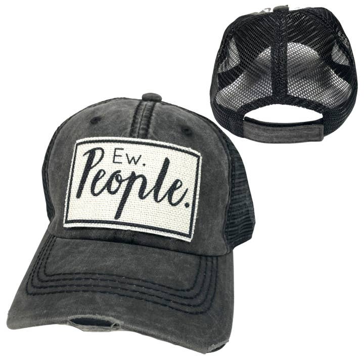 dkhandmade - Wholesale Trucker Hat - Unisex - EW PEOPLE BALL CAP | UNISEX HAT | DISTRESSED5