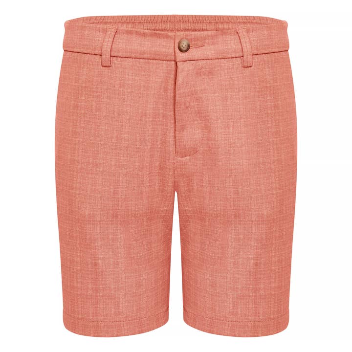 Short en maille de performance orange pour la vente par American Heritage
