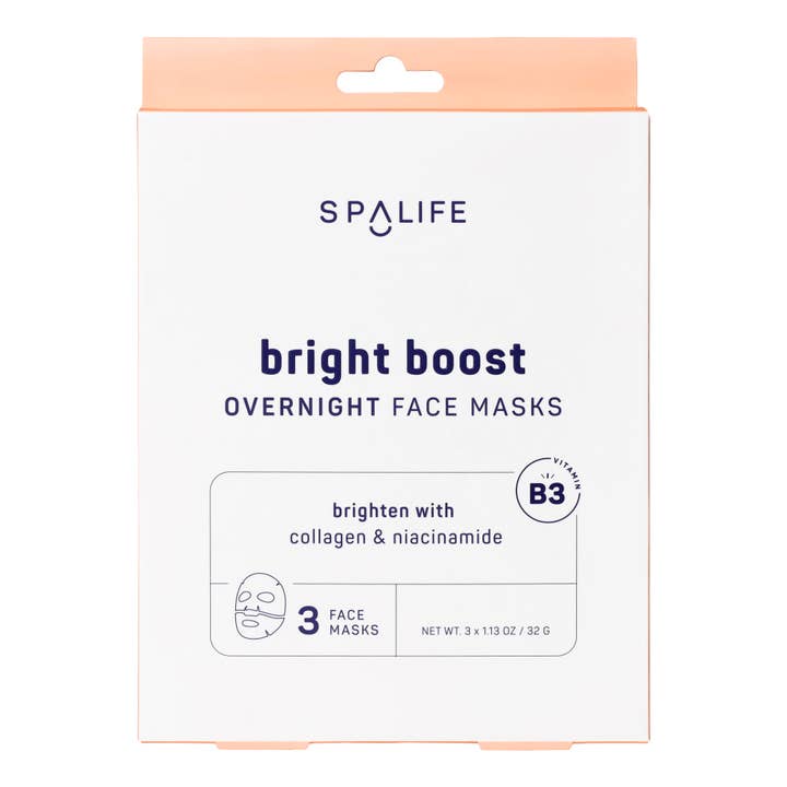 Bright Boost – Brightening Overnight Face Masks - 3 Pieces for wholesale by My Spa Life