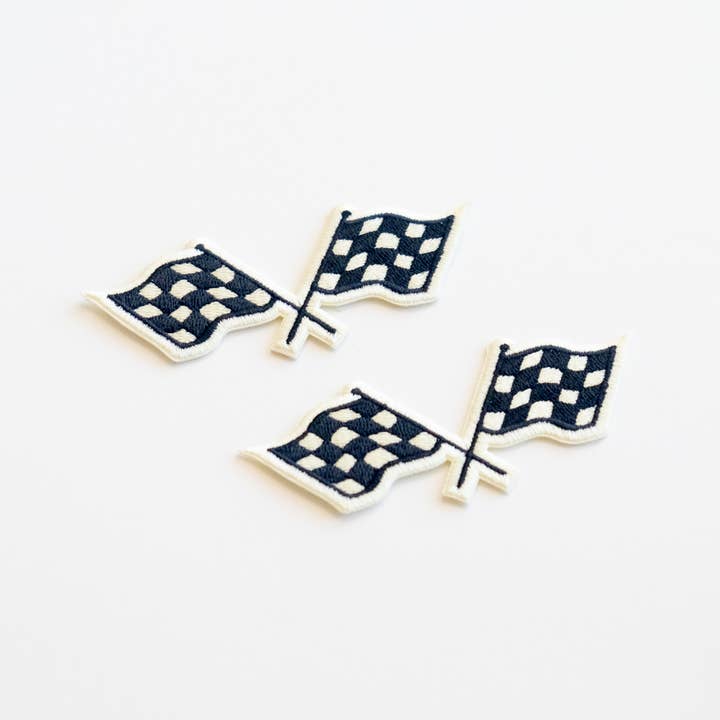 Union Made - Wholesale Patch - Racing Flags Embroidered Iron on Patch3