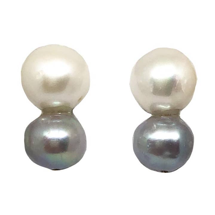 Pérola grande, pequena pérola cinza por atacado de Meg Carter Designs