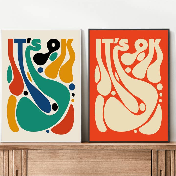 It's Ok Print for wholesale by Blank Wall Alt