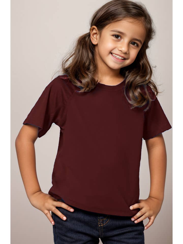 Burgundy Apparel - Wholesale T-Shirt - Kids - SOLID BASIC UNISEX KIDS T-SHIRT9