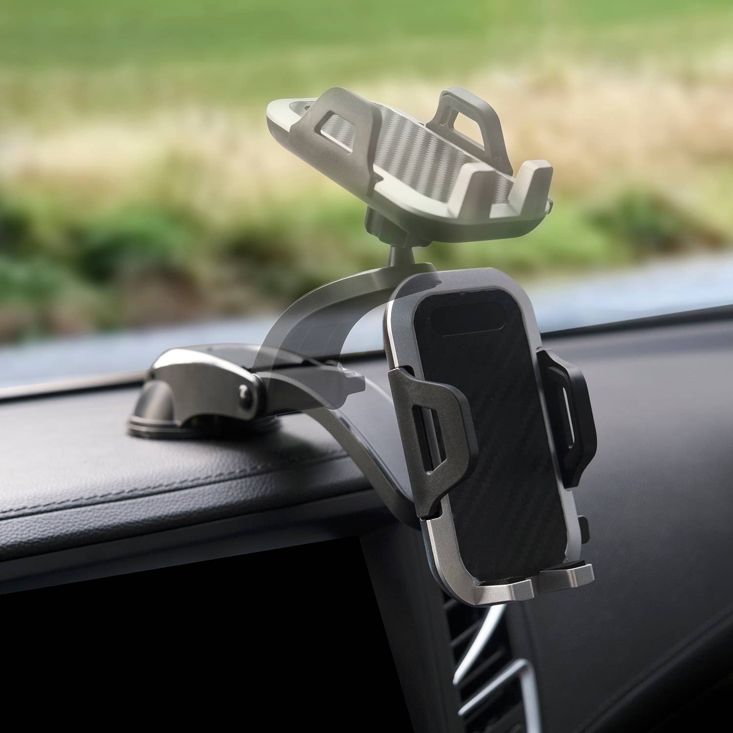 LAX Gadgets - Wholesale Car Decorative Charm - Unisex - Dashboard Cradle Mount Cell Phone Holder with Retail Pack4