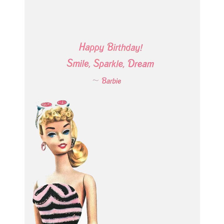 lumia designs - Wholesale Birthday Card - Barbie Birthday Card