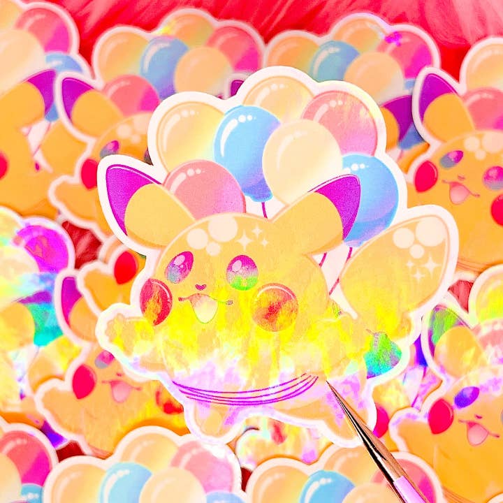 Flyvende Pikachu Pokémon-klistermærker Fan Art (2,75in / 70mm) for engroshandel hos Luminous Senecio