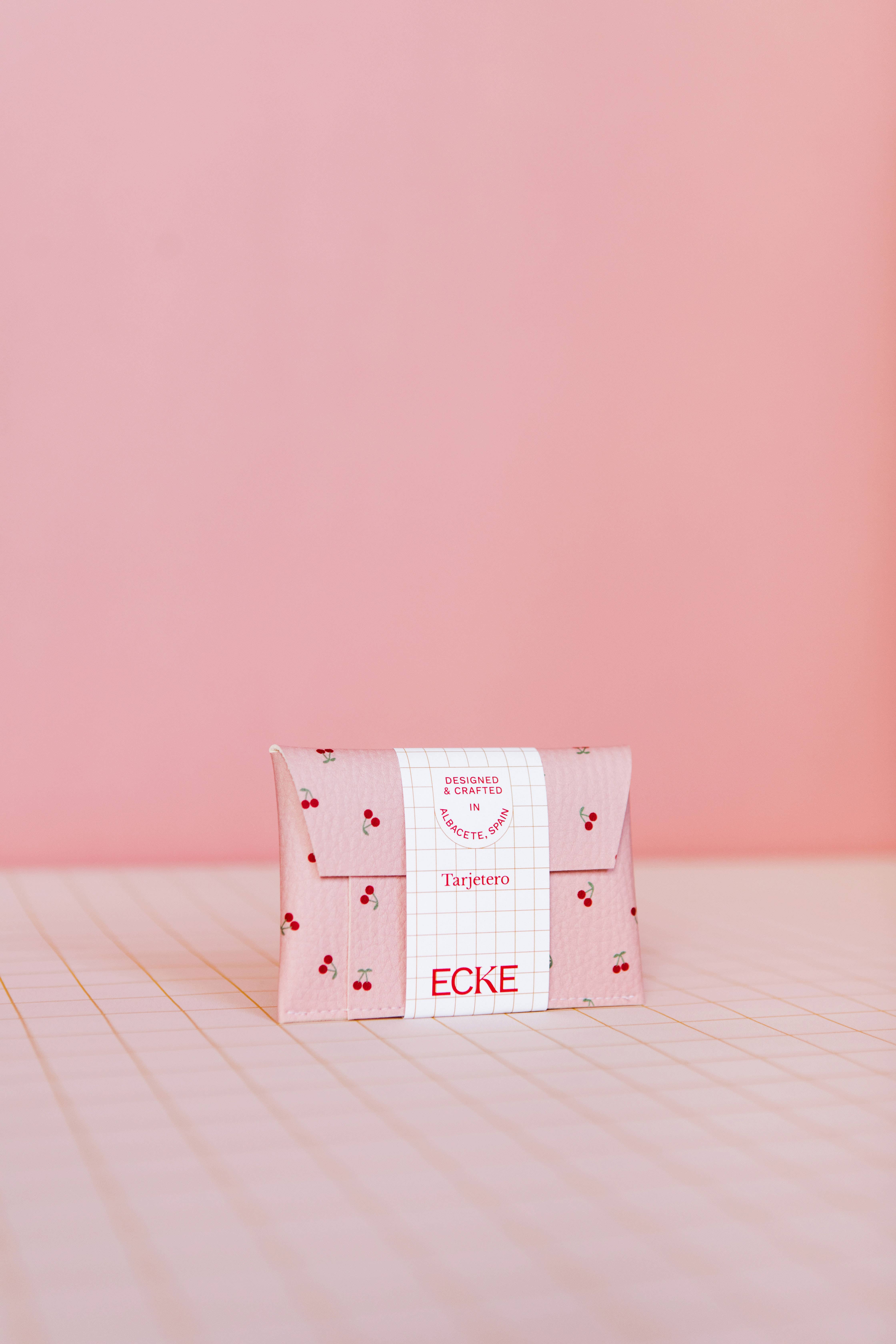 ECKE - Vente Porte-cartes – femme - Portefeuilles à cartes roses Cerezas1