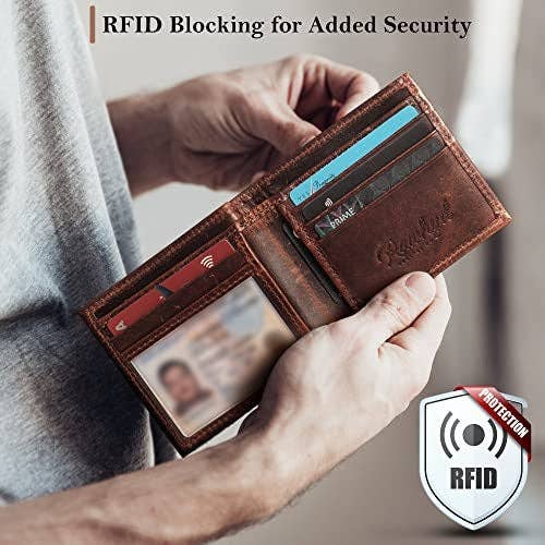 RAWHYD Leather Co. - Wholesale Wallet - Men's - Shotgun Shell Hunting Wallet - Full-Grain Leather Wallets for Men - RFID Blocking Wallet – Western Wallets for Men w/ 7 Card Slots – Slim & Durable Mens Western Wallet - Great Hunting Gifts for Men6
