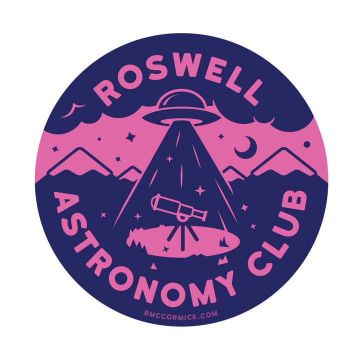 Roswell Astronomieclub Sticker voor wholesale door BMcCormick ART