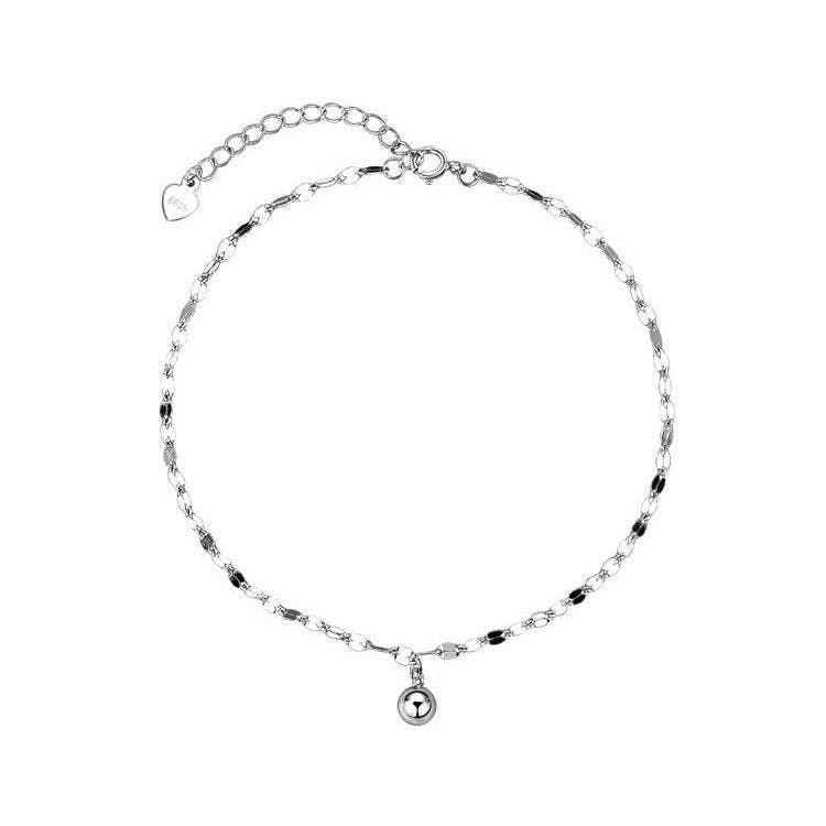 Perimade & Co. LLC - Wholesale Anklet - Dainty Ball Ankle Bracelet Anklet in 925 Sterling Silver3