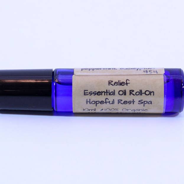 Relief Organic Essential Oil Roll On for wholesale by Hopeful Rest Spa
