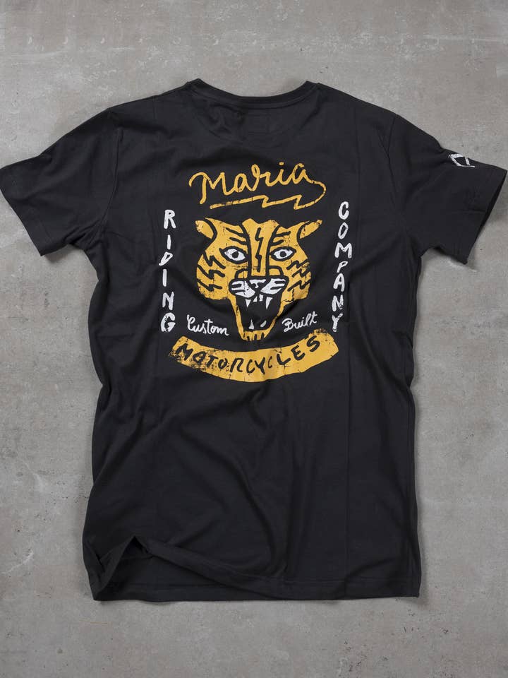 T-shirt - Mad Tiger - Dark Grey for wholesale by Maria Riding Company